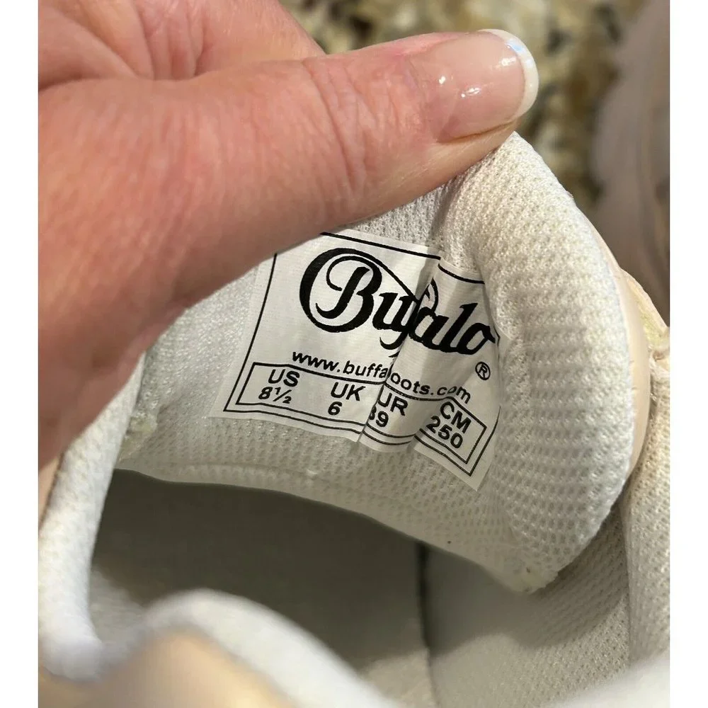 Buffalo London Corin Platform Leather Sneaker Shoes 8.5 Women's NEW IN BOX! - Picture 8 of 10